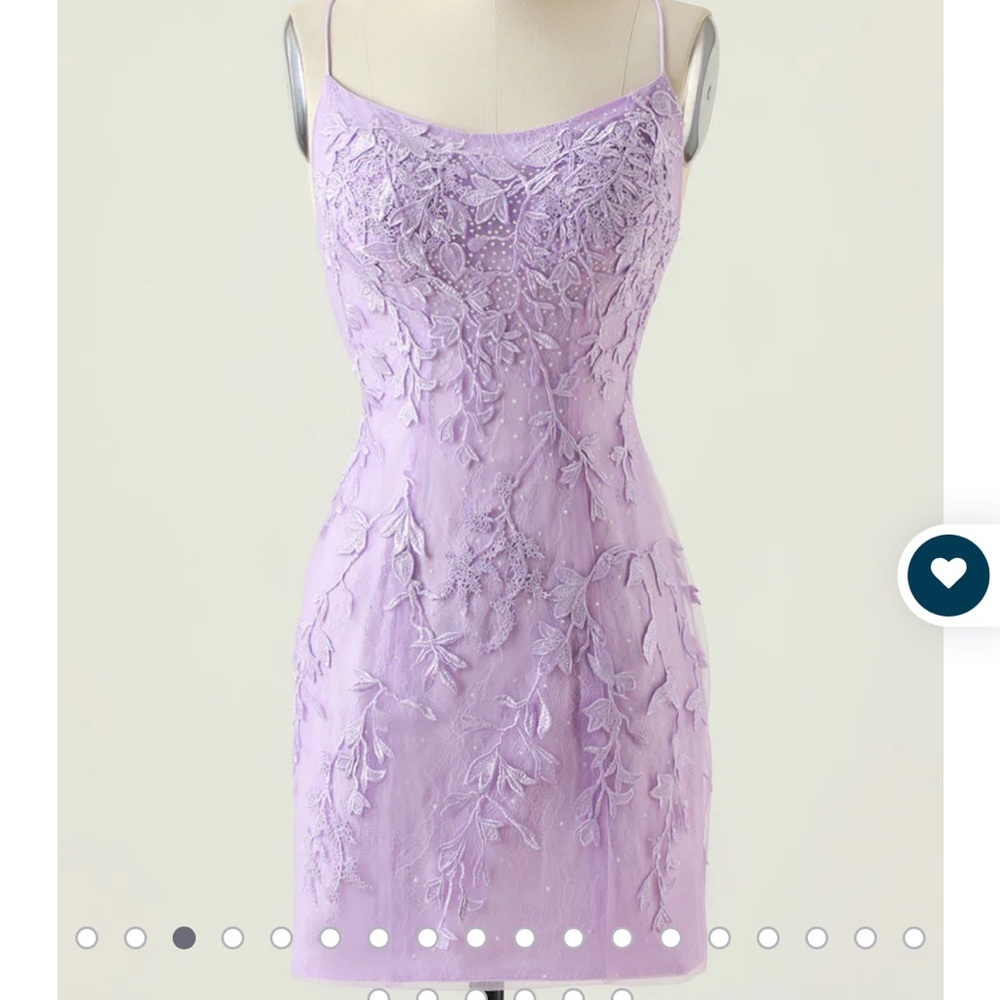 Lilac lace overlay homecoming mini dress 2 backless